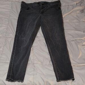 American Eagle Outfitters Dark Gray Ankle Jeans